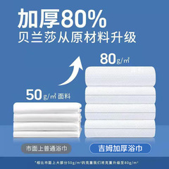 Hotel Supplies Travel Business Trip Guesthouse Homestay Pure Cotton Thick Bath Towel Disposable Towel Set Wholesale