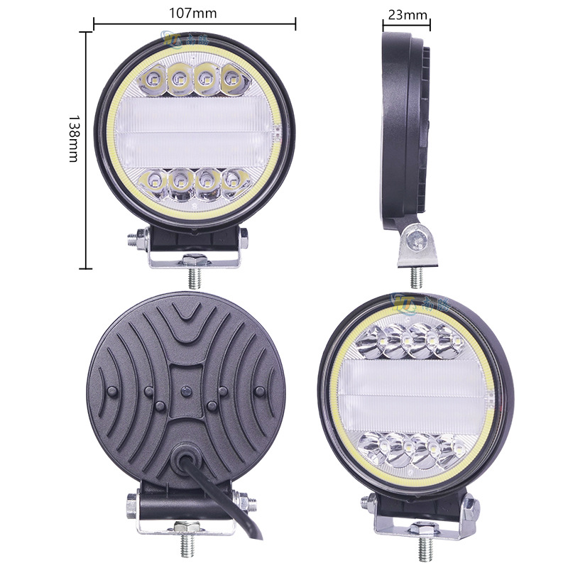 4 pulgadas redondas LED carcasa de lámpara de trabajo de automóvil carcasa de lámpara de carretilla elevadora carcasa de lámpara de automóvil accesorios de carcasa de lámpara de automóvil fundición a presión image 3