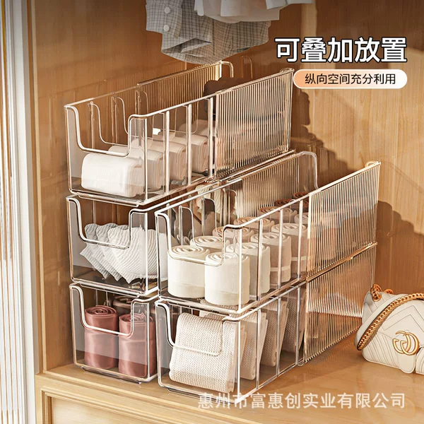Underwear Storage Box, Retractable Wardrobe, Personal Clothing Storage Box, Dormitory Drawer Compartment, Socks and Intimates Storage Artifact