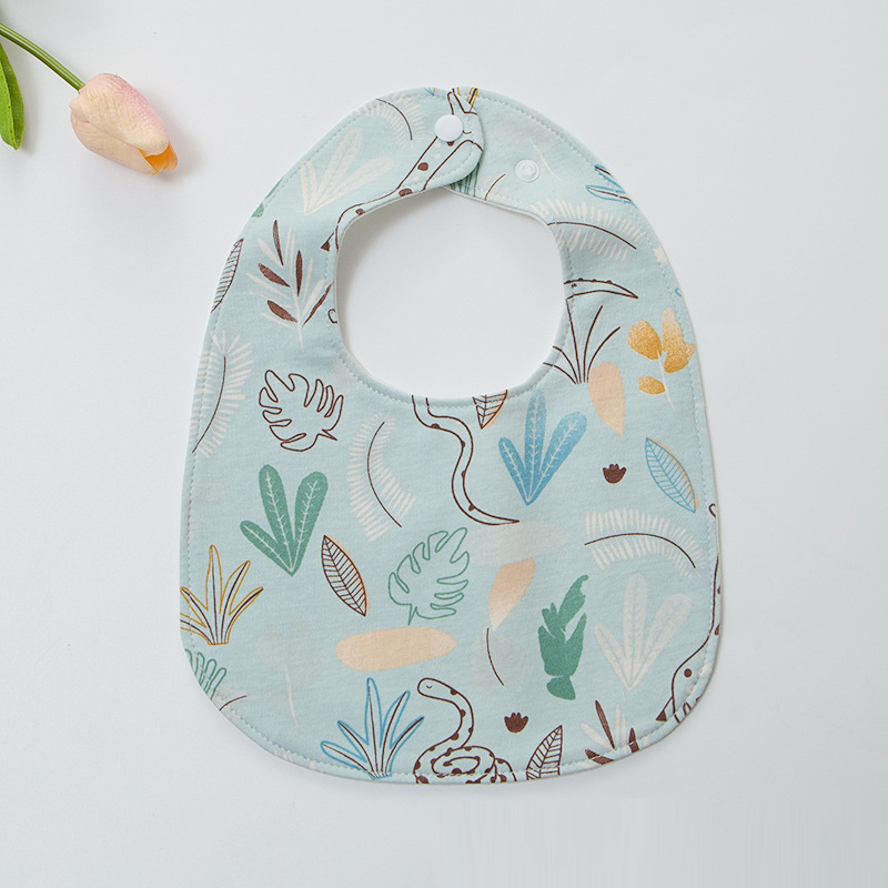 Bebé en forma de U de algodón babero recién nacido impermeable escupir leche saliva Toalla de algodón super suave ajustable babero Otoño e Invierno