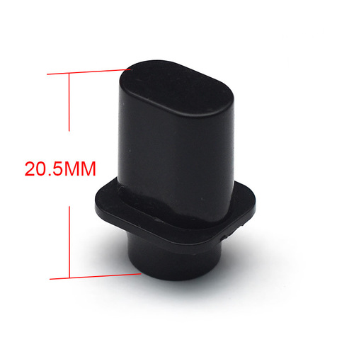 Top hat electric guitar gear switch hat 20.5MM guitar pickup selector switch hat black