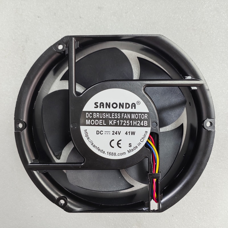 17251 24V 41W直流散热风扇铝壳打印机设备散热风扇大货车风扇