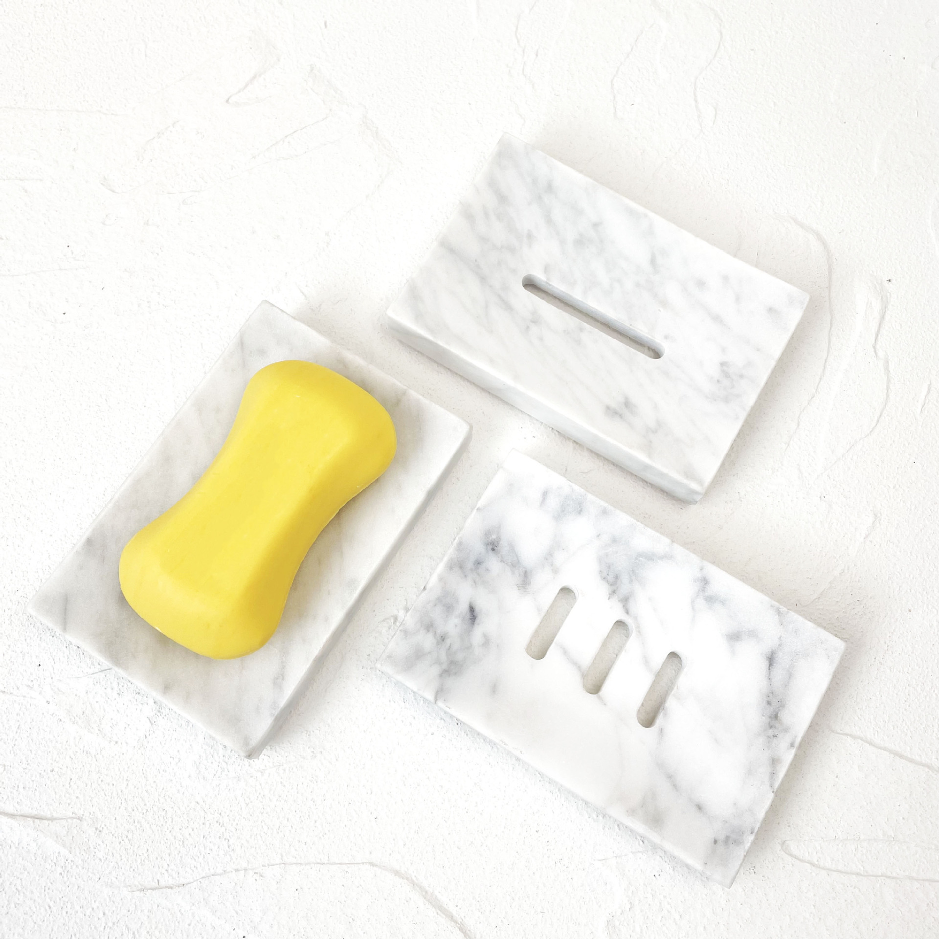 Caja de jabón de mármol natural decoración jabon base de baño de baño de alta calidad base de jabón