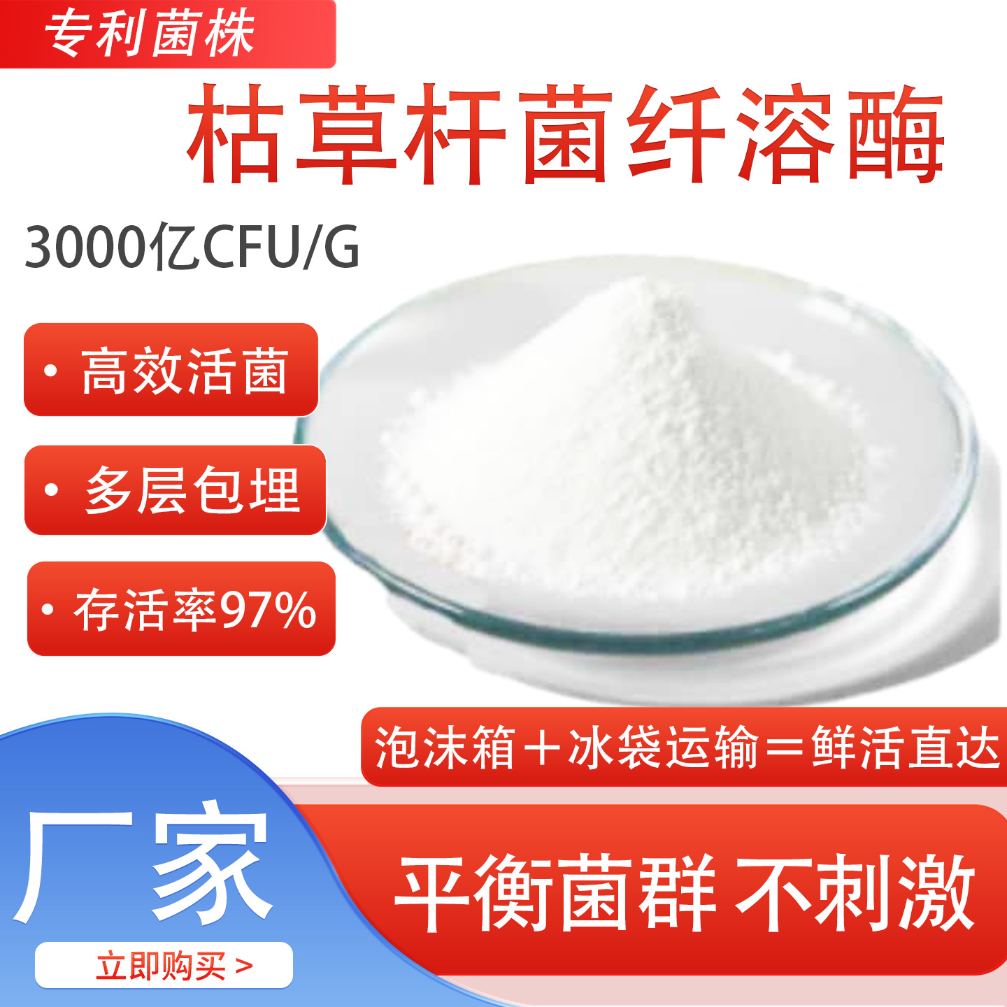 枯草杆菌纤溶酶 40000FU酶活力发酵水解蛋白酶食品级现货厂家直发