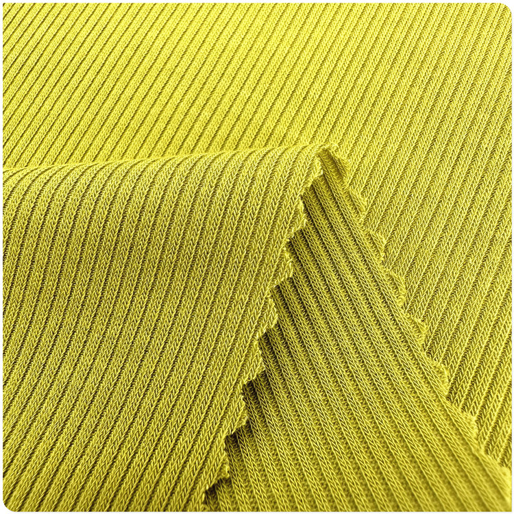 供应针织罗纹面料莫代尔醋酸氨纶罗纹 2*2双面罗纹多色可供打底衫