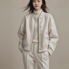 棒球服外套女2025春季新款韩版宽松显瘦设计感百搭潮流休闲上衣