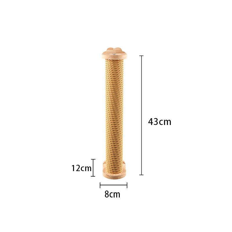 Tablero de agarre para gatos al por mayor, cuerda de sisal, jaula para gatos, poste de agarre para gatos colgante, madera maciza, resistente al desgaste, sin caspa, tablero de agarre para gatos vertical