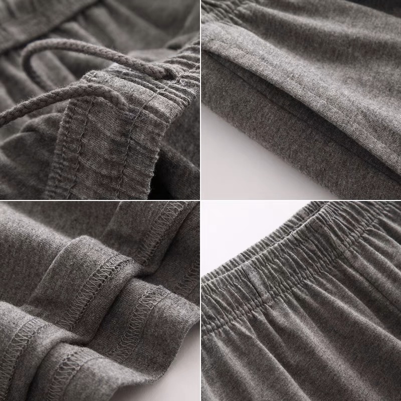 Middle-aged and Elderly Pure Cotton Loose Shorts Dad Men's Summer Pants Thin Sports Casual Pants Big Pants Five-point Pants