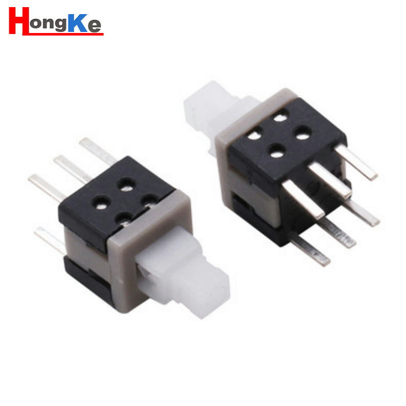 5.8×5.8 自锁按键 按键开关 按钮开关 5.8*5.8高头自锁开关 6脚