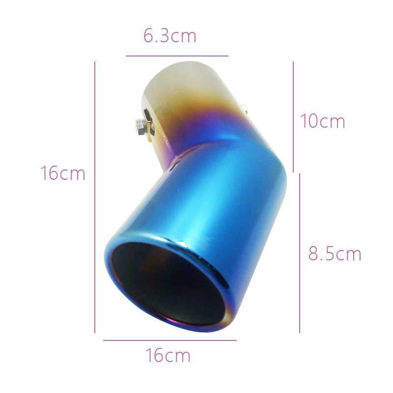 Suitable for Volkswagen Bora Passat Golf 4 Suzuki huslter stainless steel car exhaust pipe tail throat