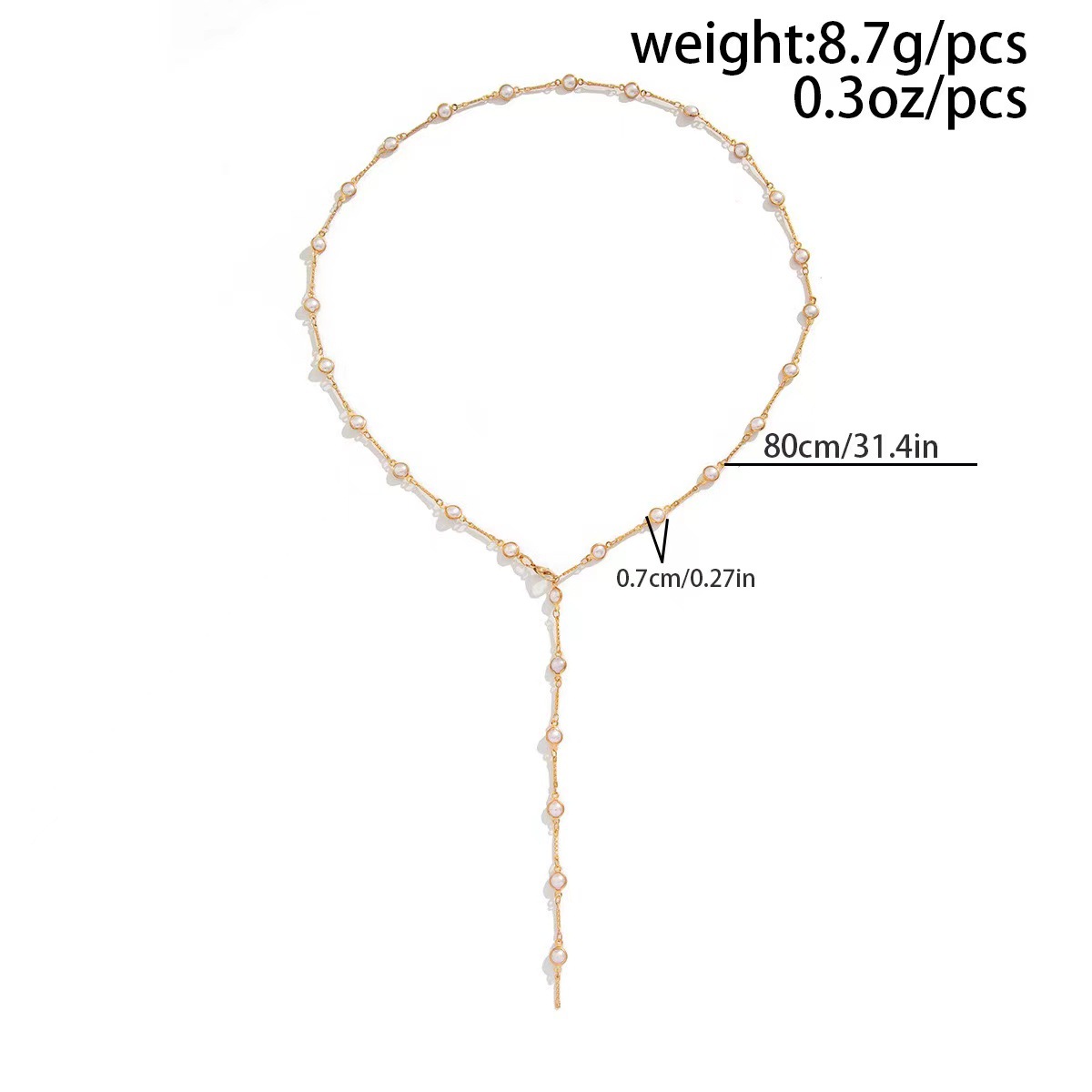 Elegant Vacation Modern Style Flower Alloy Handmade Chain Lobster Trigger Clasp Closure Y-necklaces Wholesale display picture 3