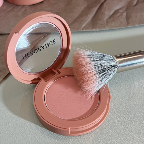 HERORANGE Cream Blush Low Saturation Pseudo Natural Energy Girl Peach Orange Soft Haze Matte Blush for Women