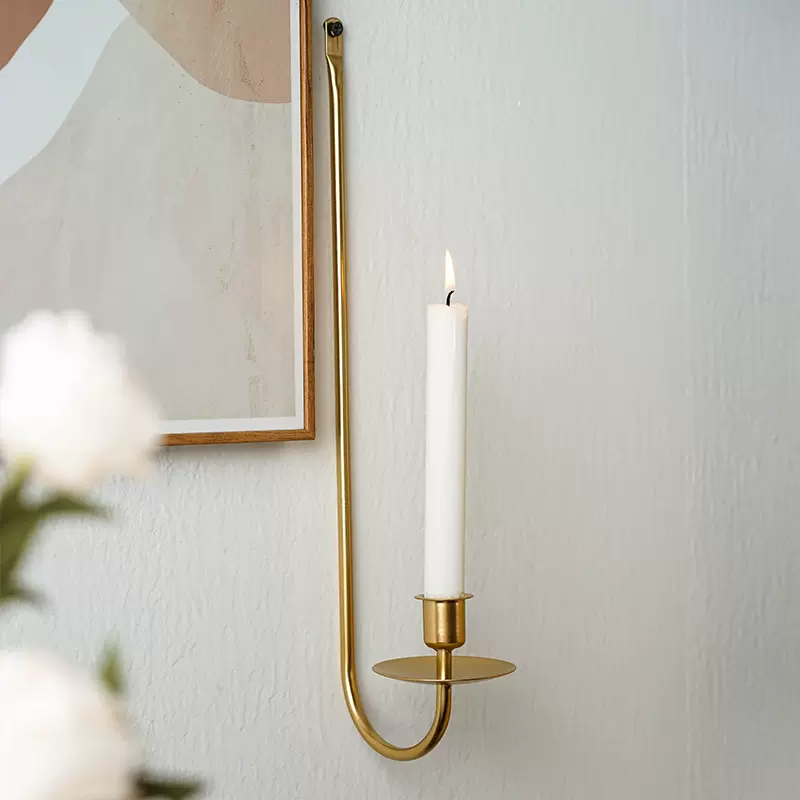 工厂直销批发壁挂铁艺中古烛台高级现代简约婚礼装饰欧式烛台