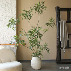 仿真绿植十大功劳北欧轻奢创意家居落地摆件轻奢现代室内装饰假树