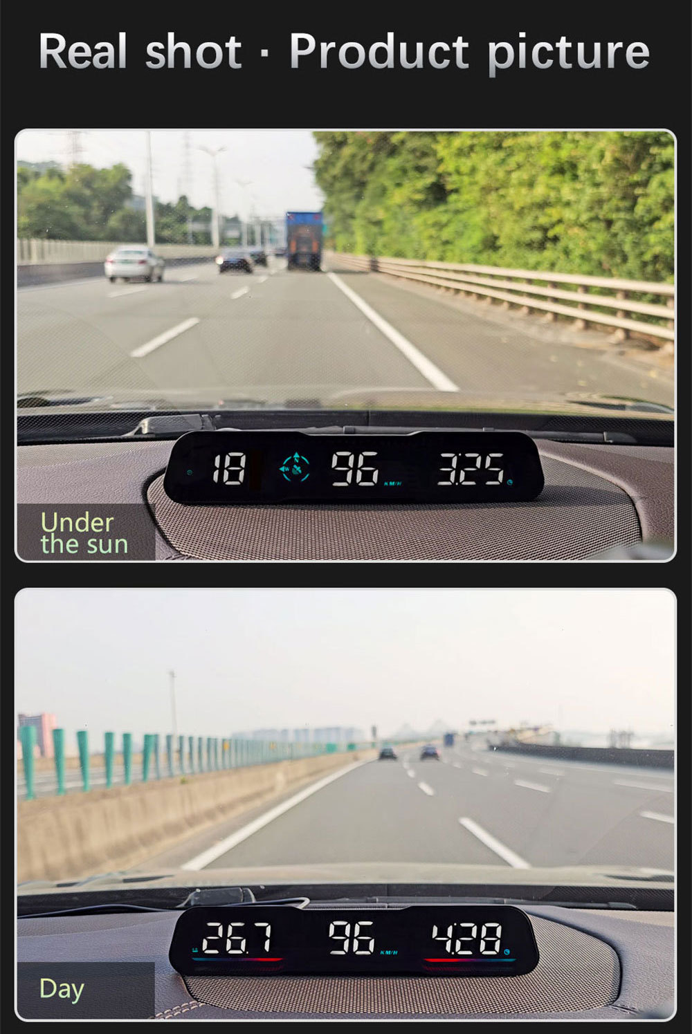 Car-mounted HUD head-up display, universal for cars, with Beidou GPS speedometer, multifunctional, high-definition, traditional Chinese, Hong Kong and Taiwan