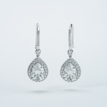 S925���yĪɣʯ�r���p�ݶ��ˮ��4.0ct���K��ᔿ羳���l�18K��