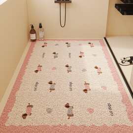 浴室防滑垫镂空丝圈沥水脚垫淋浴房儿童洗澡排水垫卫生间排水地垫