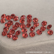 正品爆闪5mm裸钻施家水晶圆形爆闪美甲华子耳垂钉华子耳骨钉耳饰