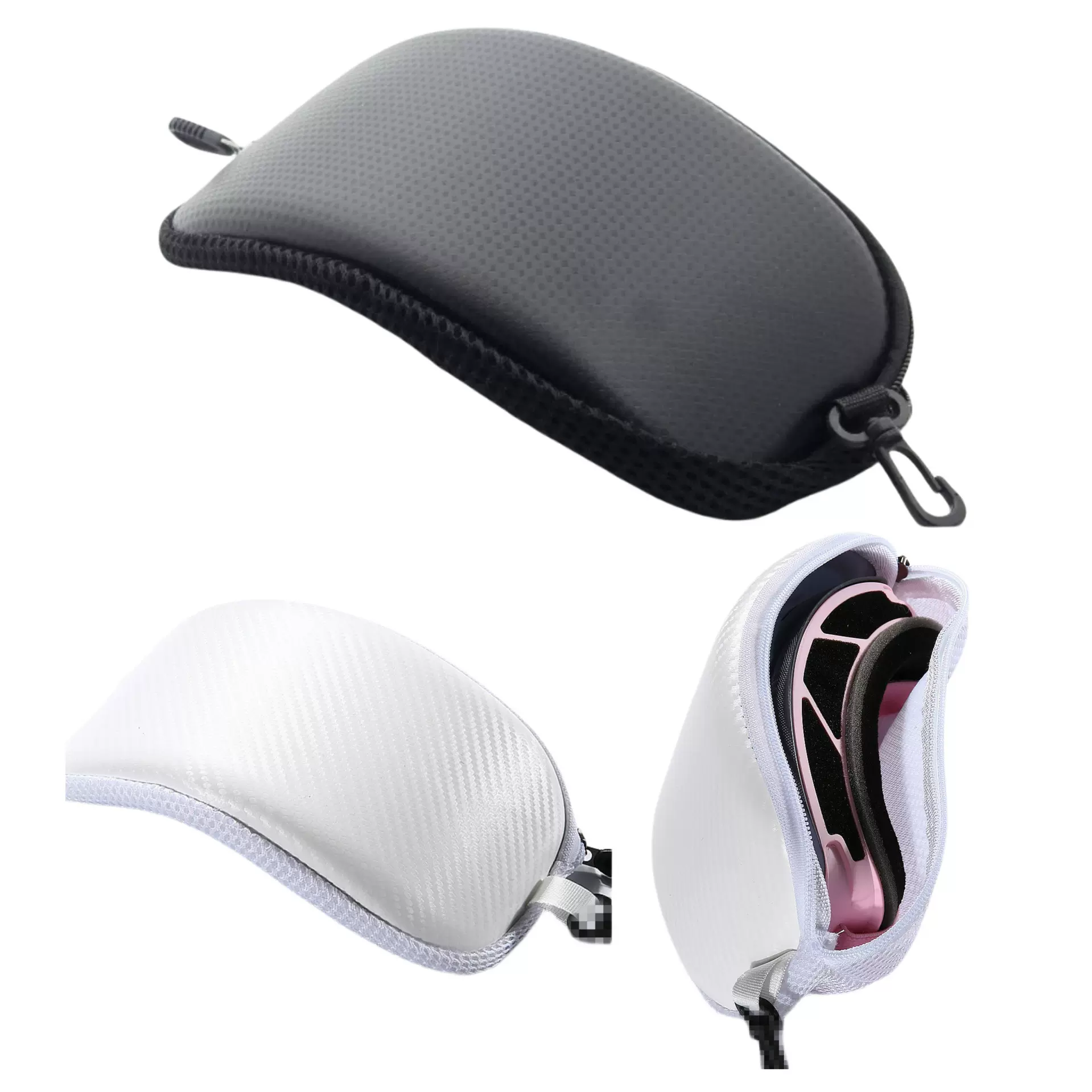 户外滑雪护目收纳盒方便携抗压防雨水摩托车风镜拉链包便携眼镜袋