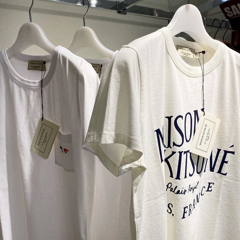 Roaring Level!! Frenchmai**On Kit**Ne~Little Fox Letter Short-Sleeved Tee Shirt