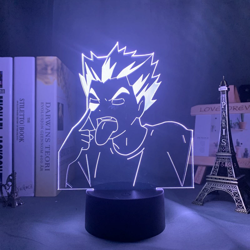 Акриловая ночная LED-лампа с волейболом, минифигура, 3D, подарок на день рождения