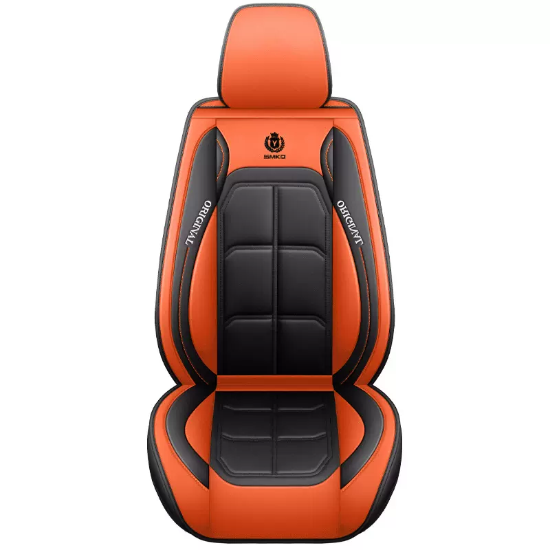 跨境外贸亚马逊全包座椅套全皮腹肌汽车坐垫主副驾座套四季通用垫