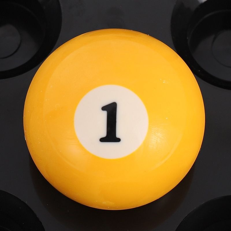 Standard large Chinese style black eight cue ball billiard ball single crystal white ball black eight table ball loose ball white ball single