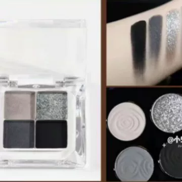 Калейдоскопическая тени для век с кружевами палетка Smoked Black 005 Vanity Fair Pearlescent образец пресс-палетка с высоким блеском Шантой, одобрено производителем