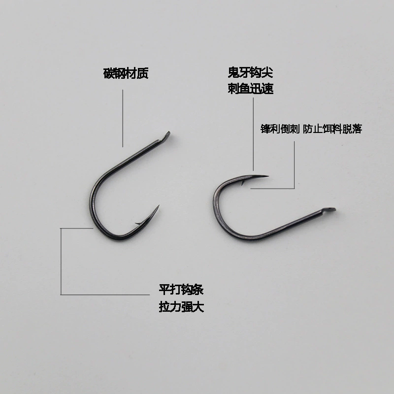 Guiya Yiseni fish hook in bulk genuine barb hook fishing carp carp carp grass carp hook silver carp bighead carp explosion hook fishing gear