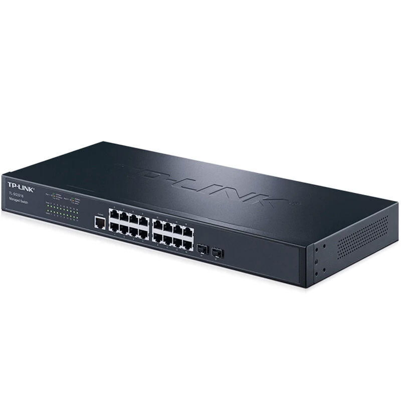 TP-LINK TL-SG3218 16-портовый полноскоростной гигабитный управляемый коммутатор уровня 2 с агрегацией портов SFP