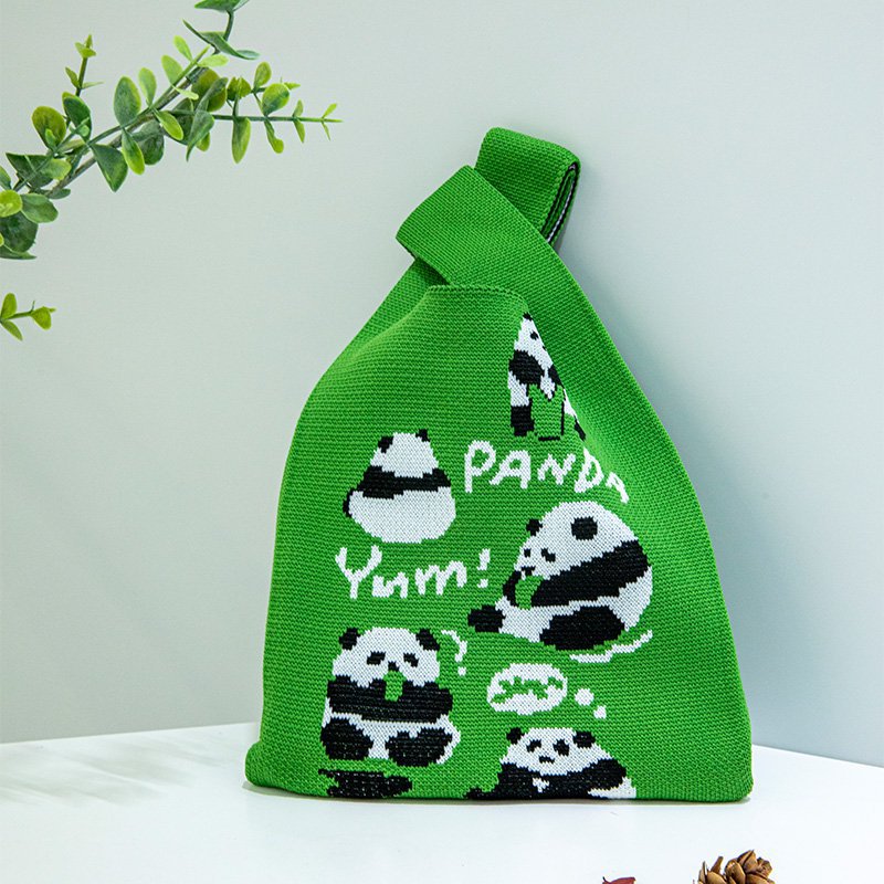 新款户外百搭针织托特包网红手办包包手机收纳包包ins女士手提包