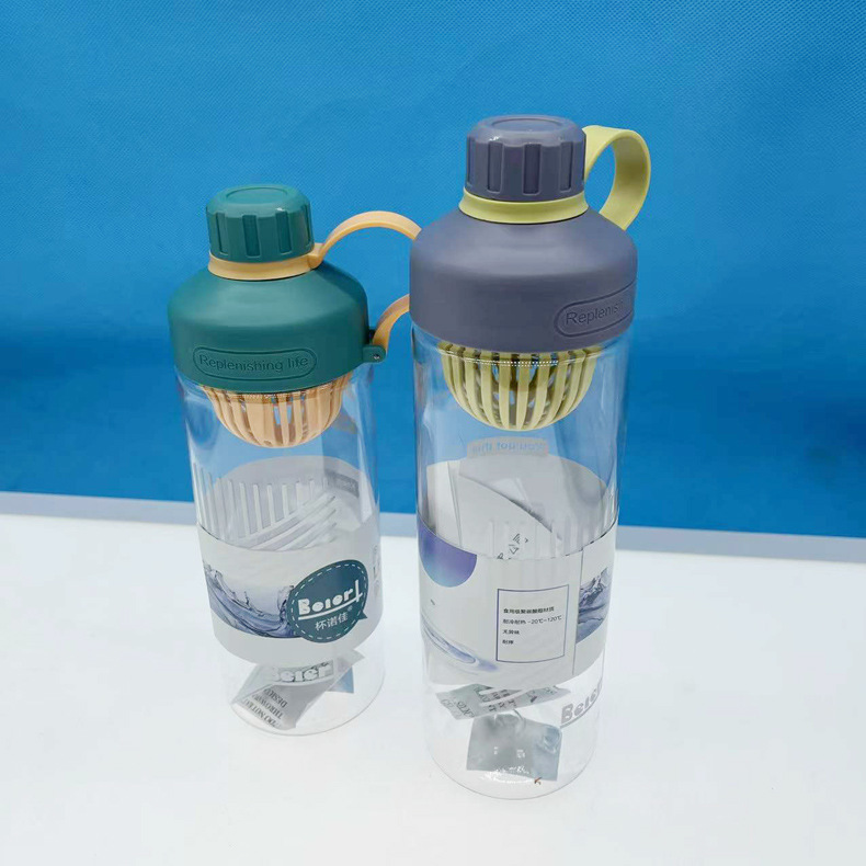 Shanghe taza de agua de plástico para hombres y mujeres de gran capacidad resistente a caídas portátil conveniente deportes hervidor estudiante espacio de ocio al aire libre taza