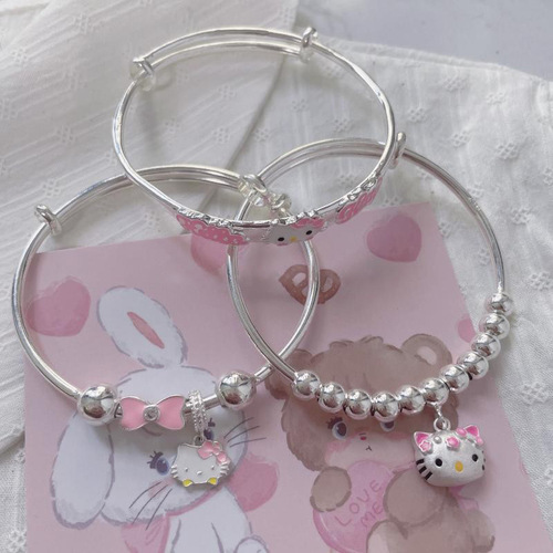 Cute Girl's Bracelet Cartoon Kitty Soft Girl's Bracelet Accessory Student JK Best Friend's Birthday Gift
