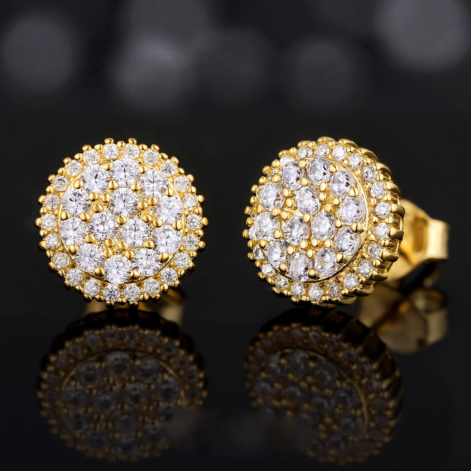 Minimalist Stainless Steel Stud Earrings For Men Punk Style_voghion.com