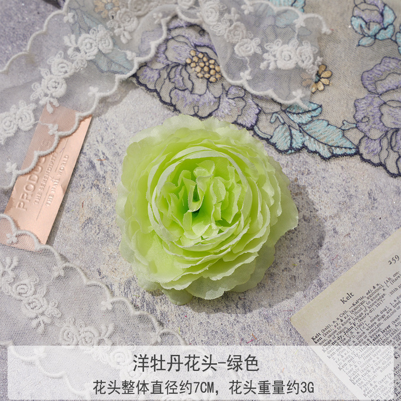 造花牡丹の花頭、DIY手作りヘアアクセサリー、卸売、結婚式のブートニア、小道具、フラワーアレンジメント、装飾、フラワーウォール|undefined