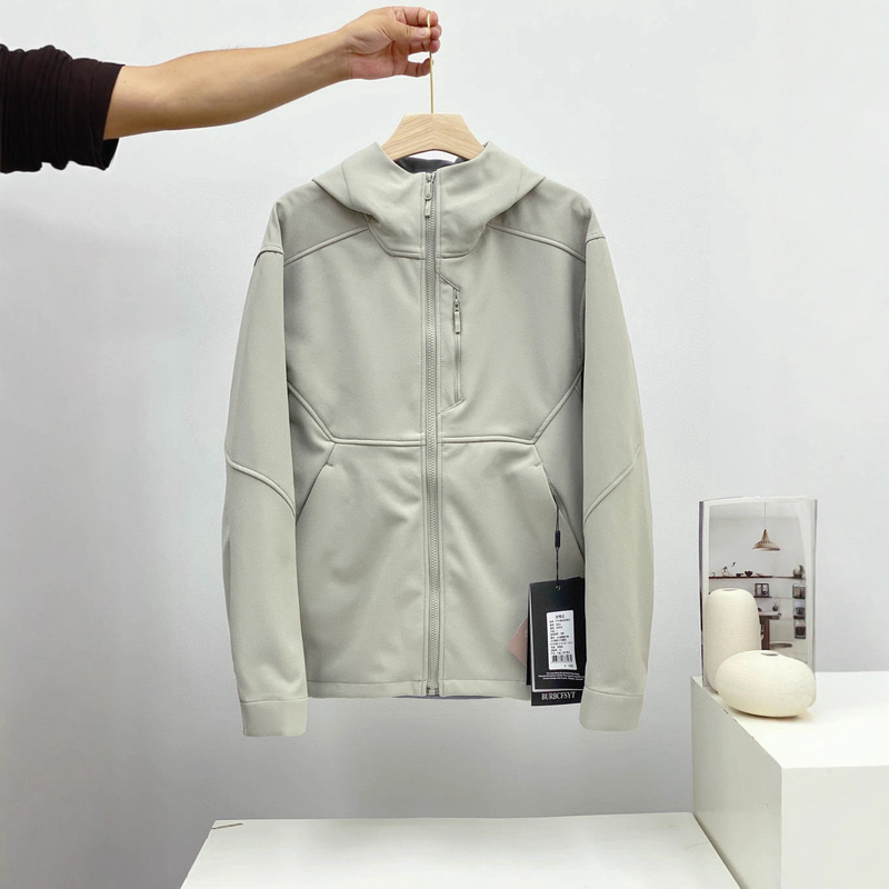 Dijia's Same Style Unlabeled Replacement Outdoor Training Mountaineering Hiking All-Weather Windproof Breathable Lightweight Hooded Jacket for Men