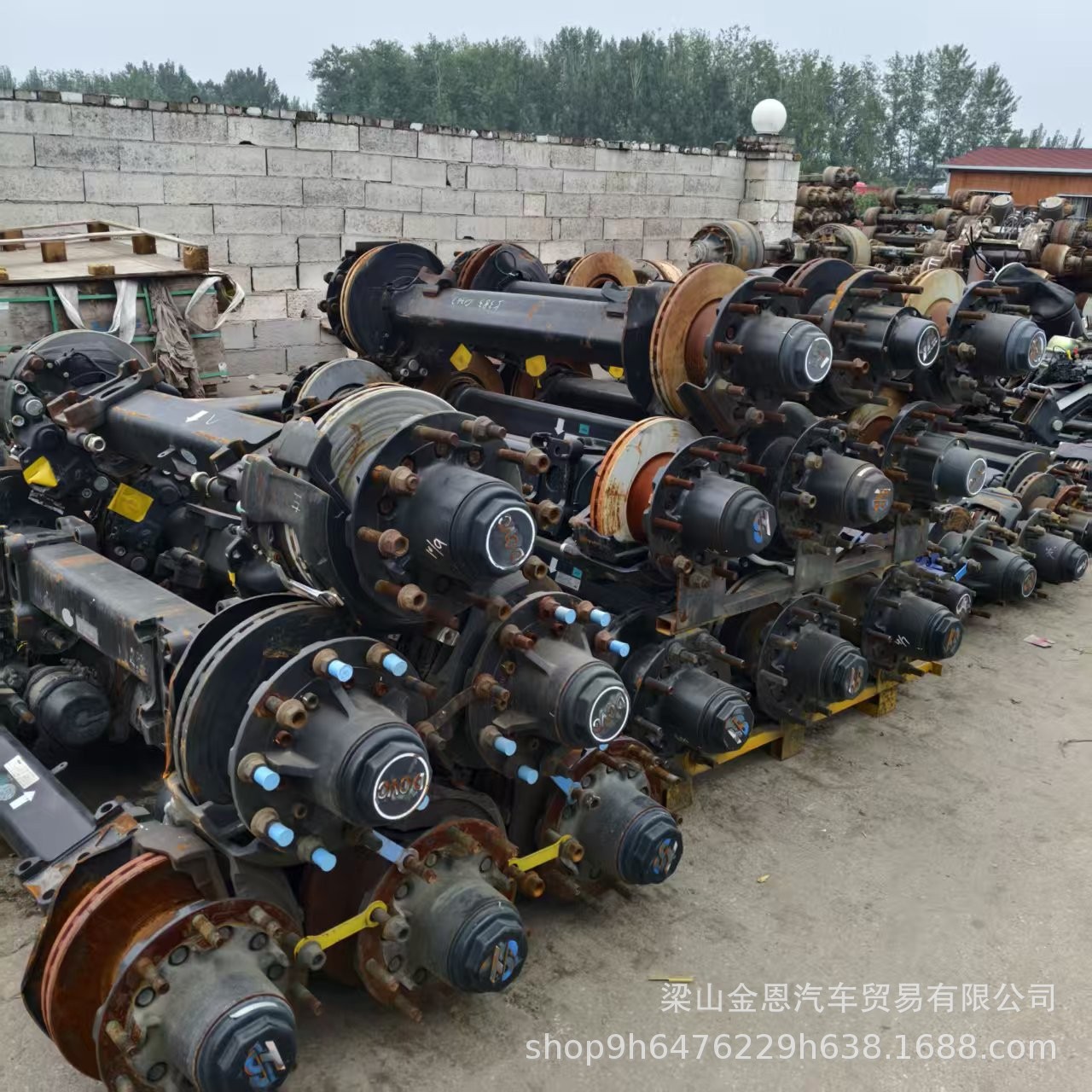 Export of Used Engines, Rear Axles, American-Style 13-Ton Axles, Towing, Dump, Mixing, and Trailer Axles