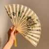 Ink painting golden fan (ready in stock)