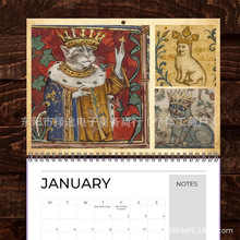 Medieval Cats with Crowns Calendar 2026�ʹ�؈�՚v