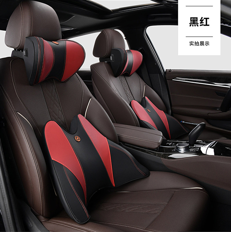 Massage headrest car electric neck pillow car driving car seat cervical spine pillow memory cotton waist