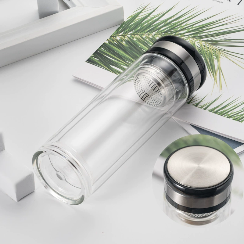 Thickened bottom double -layer glass glass men's car business thermal insulation water cup bubble cup event gift printing