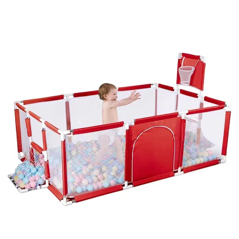Parque infantil transfronterizo, piscina de bolas para el hogar, valla de seguridad para bebés, parque de juegos para niños.