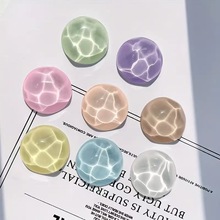 跨境水波纹几何圆形冰箱贴 创意半圆不规则纹树脂磁力贴厂家批发