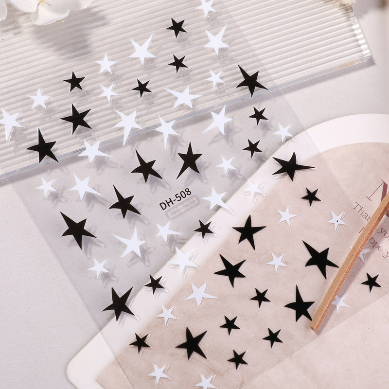 Irregular Five-Pointed Star Nail Stickers, Simple and Versatile Hollow Five-Pointed Star Nail Art Stickers Accessories Dh508 Irregular Five-Pointed Star Nail Stickers, Simple and Versatile Hollow Five-Pointed Star Nail Art Stickers Accessories Dh508