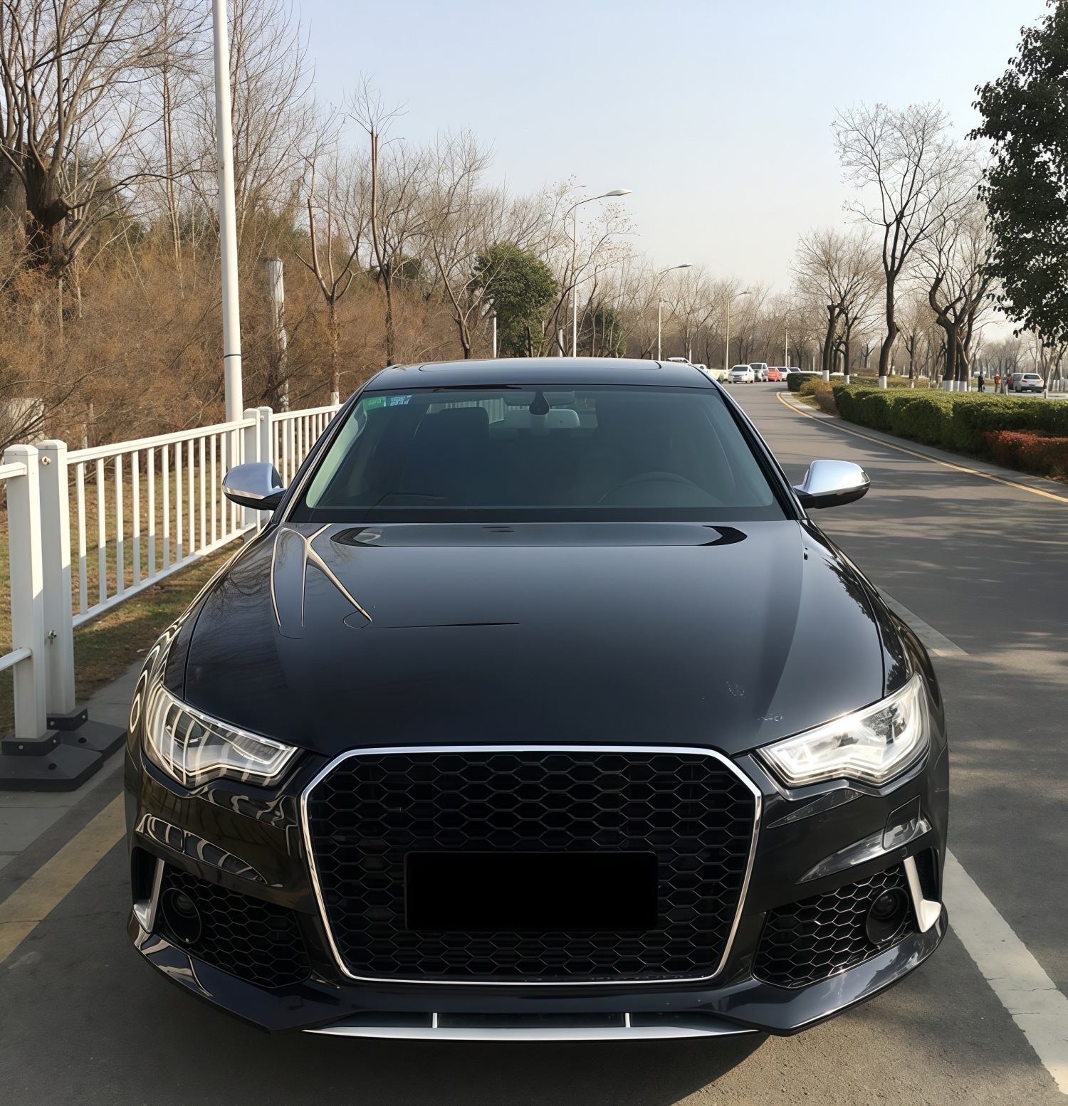 12-15 models suitable for Audi A6L, modified and upgraded with RS6-style front bumper, front grille, and full body kit