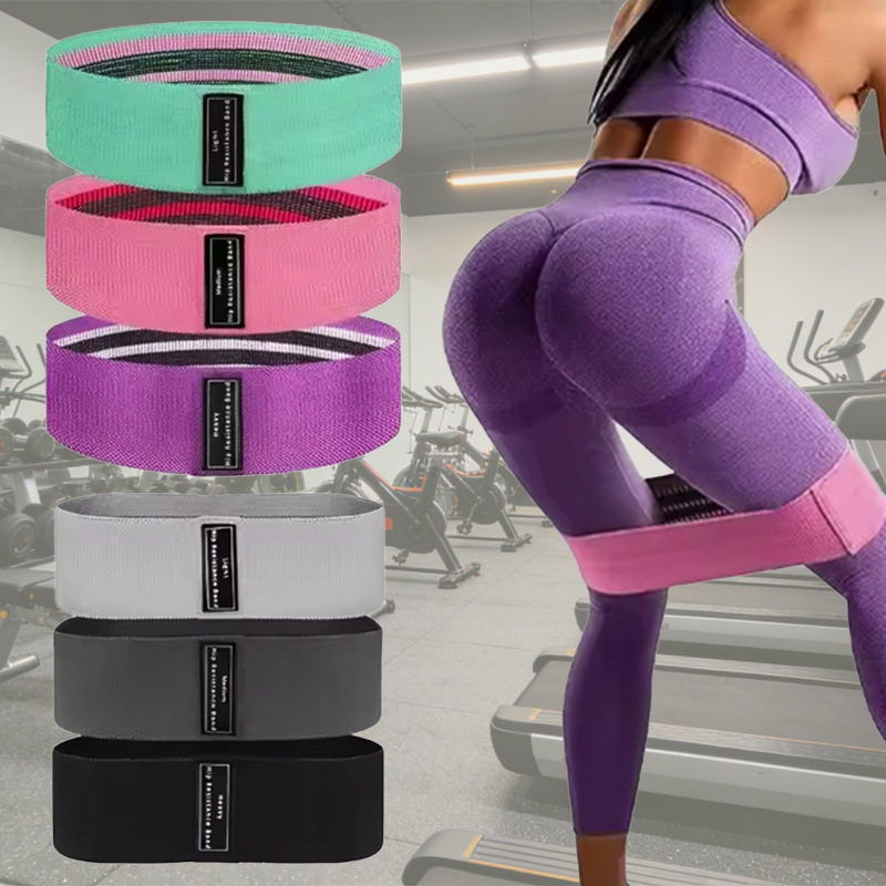 Yoga Non-Slip Resistance Bands, Elastic Fitness Bands for Squats, Glute and Leg Exercises, Latex Resistance Bands for the Buttocks