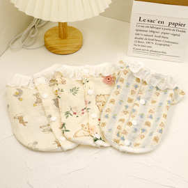 宠物衣服春夏ins日韩猫咪衣服猫狗衣服法斗衣服比熊胖狗居家睡衣