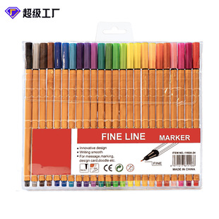 Cross-border dedicated to Gouline pen fiber fine line pen water-based syringe pen painting stroke color marker pen in stock wholesale