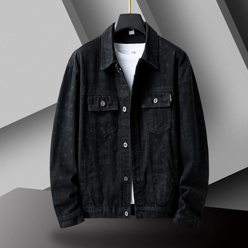 淘宝外贸批发 男士潮休闲潮流夹克时尚牛仔情侣装男装牛仔夹克男