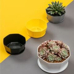 Creative plastic resin plant succulent flower pot thickened Nordic simple large mouth large size 